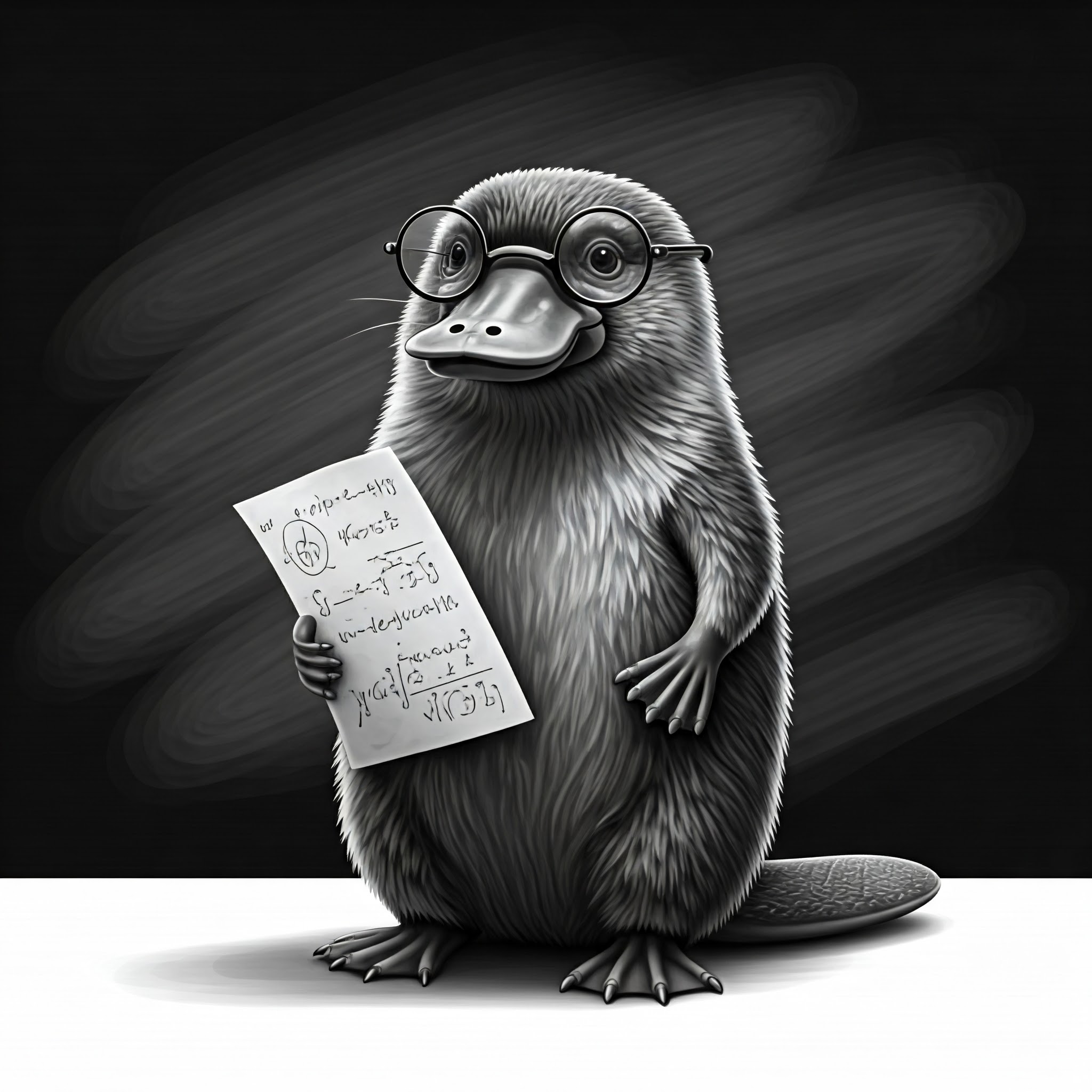 A Statypus Professor Giving a Lecture