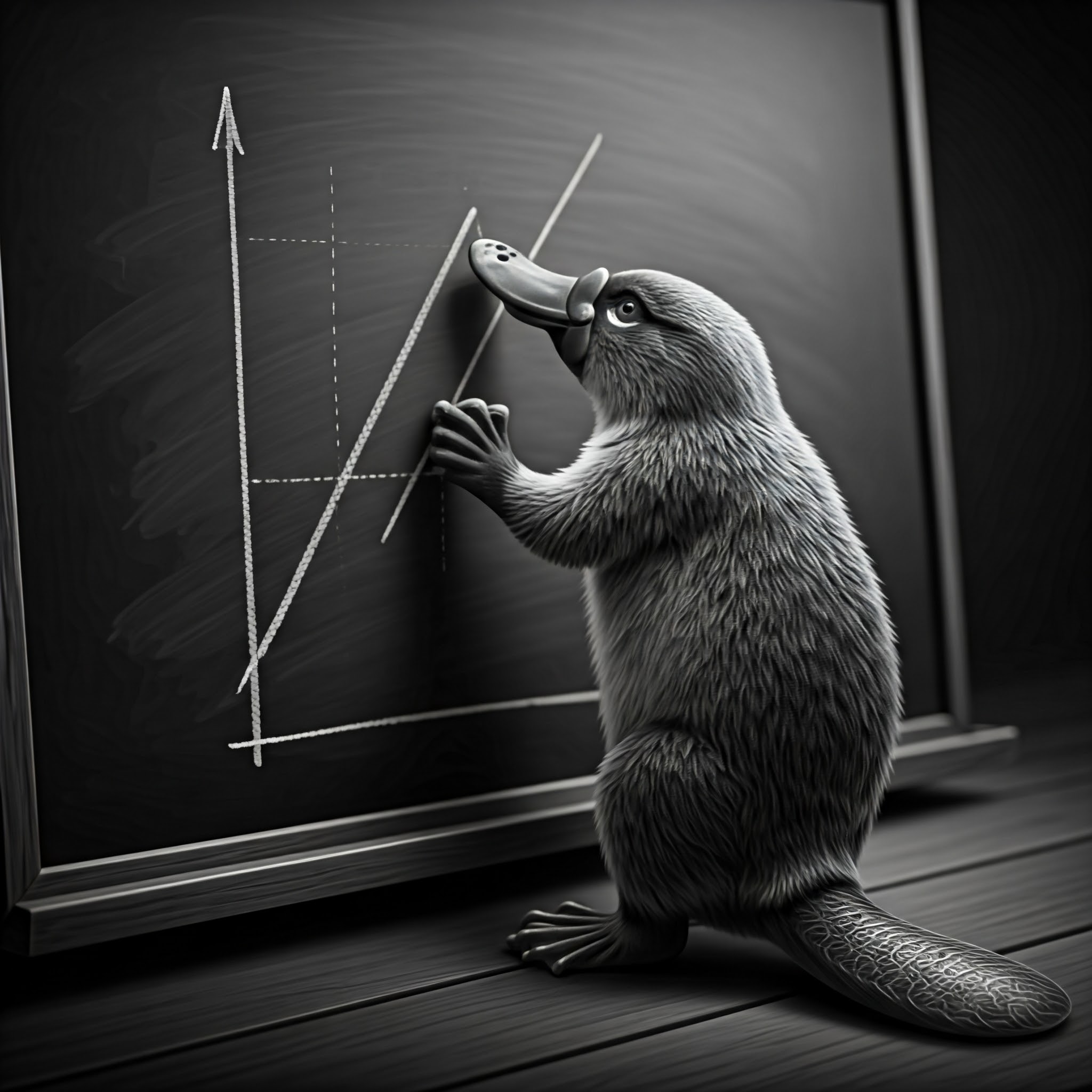 A Statypus Working on a Linear Regression
